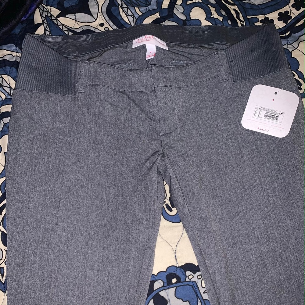 Side panel maternity dress pants